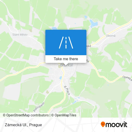 Карта Zámecká Ul.
