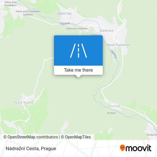 Nádražní Cesta map