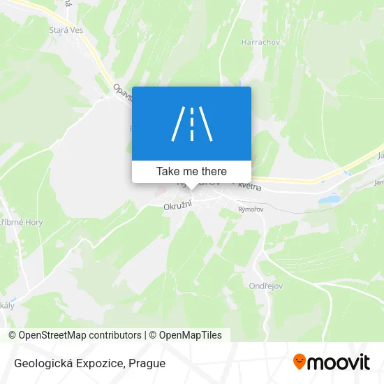 Карта Geologická Expozice