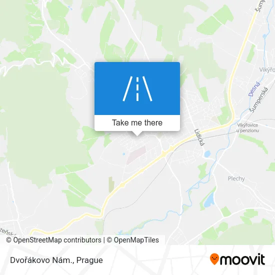 Карта Dvořákovo Nám.