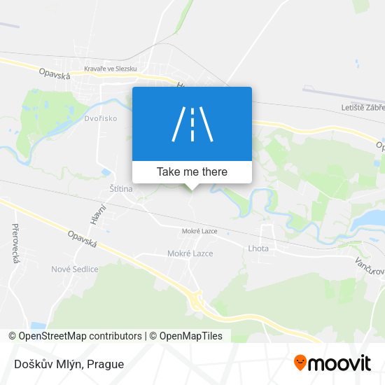 Doškův Mlýn map