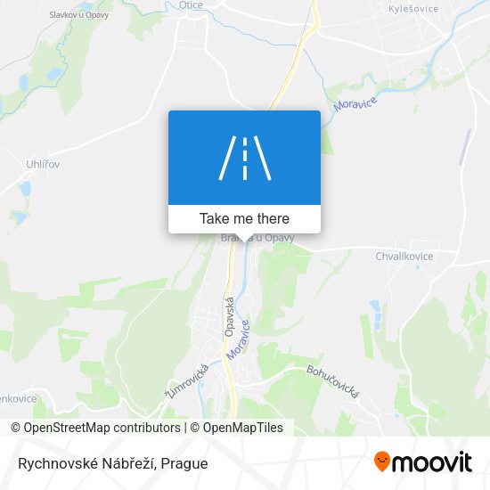 Rychnovské Nábřeží map