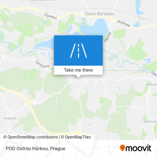 POD Ostrou Hůrkou map
