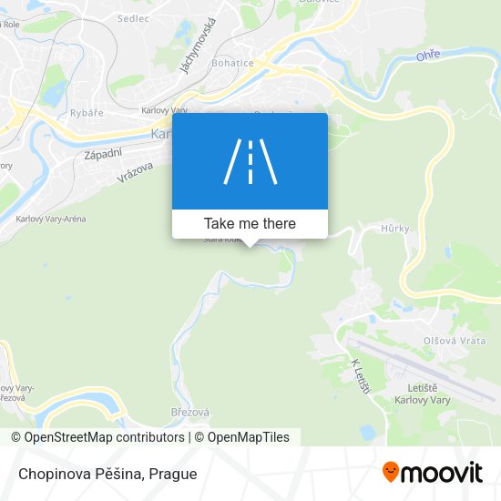 Chopinova Pěšina map