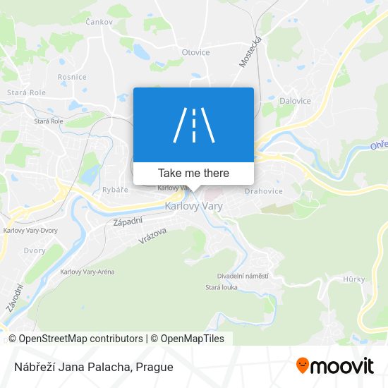 Nábřeží Jana Palacha map