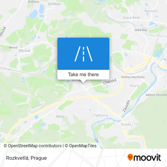 Карта Rozkvetlá