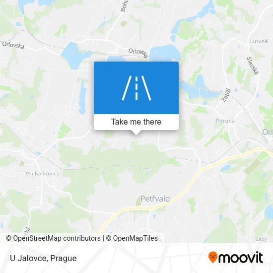 Карта U Jalovce