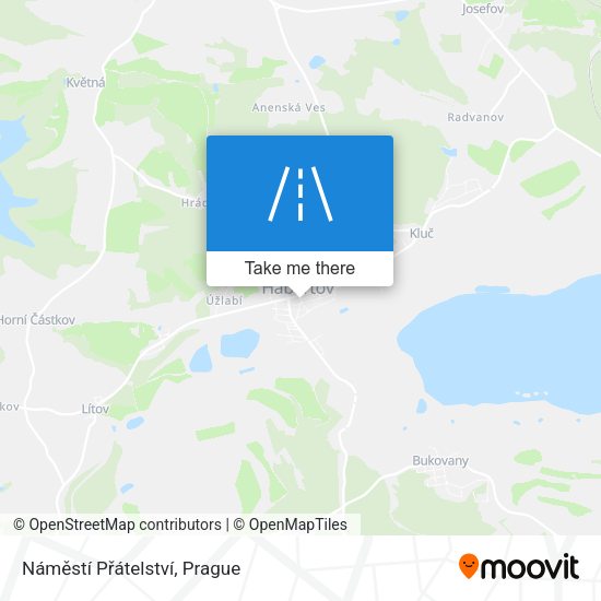 Náměstí Přátelství map