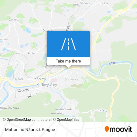 Карта Mattoniho Nábřeží