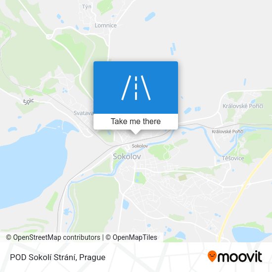 POD Sokolí Strání map