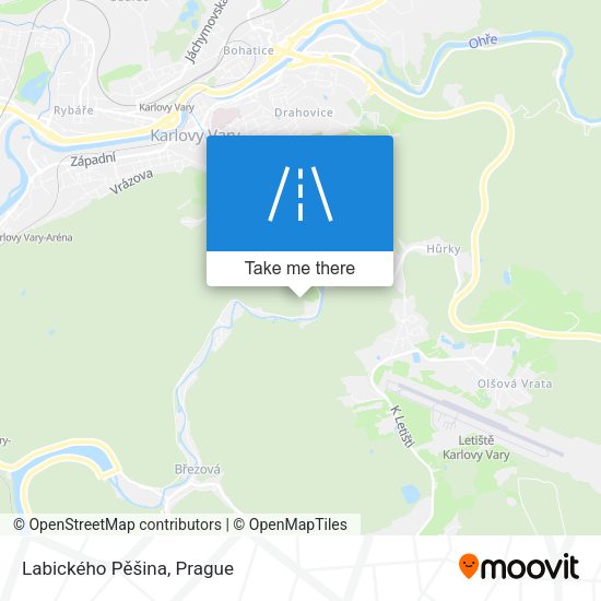 Labického Pěšina map