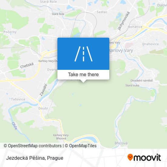 Jezdecká Pěšina map