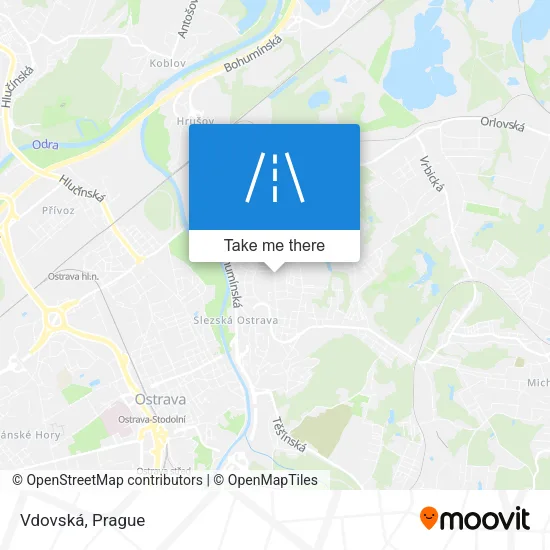 Карта Vdovská