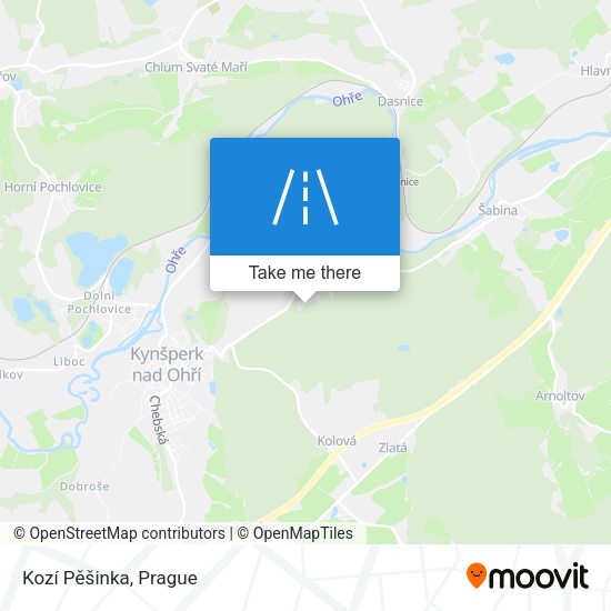 Kozí Pěšinka map