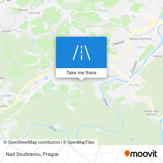 Карта Nad Doubravou