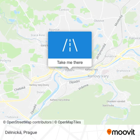 Карта Dělnická