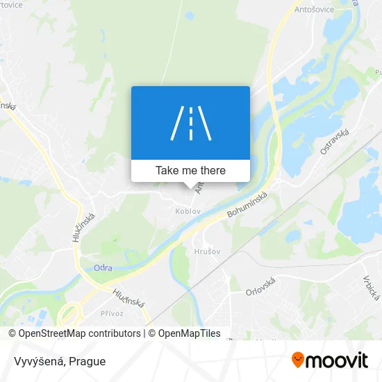 Карта Vyvýšená