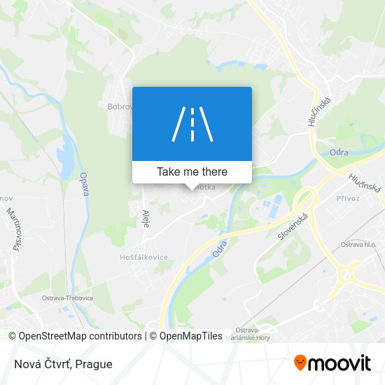 Nová Čtvrť map