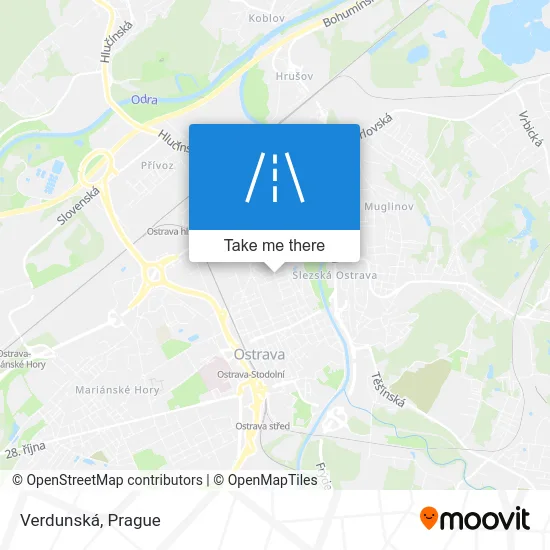 Карта Verdunská