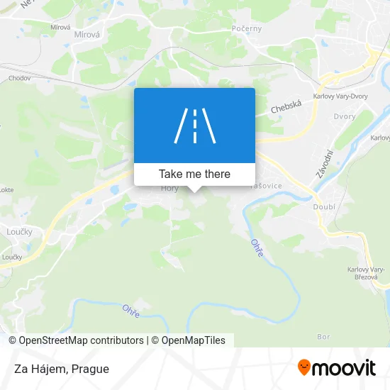 Карта Za Hájem