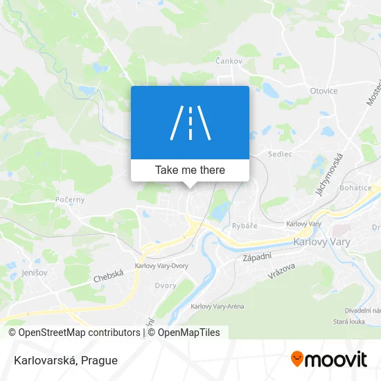 Карта Karlovarská