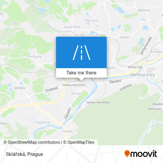 Sklářská map