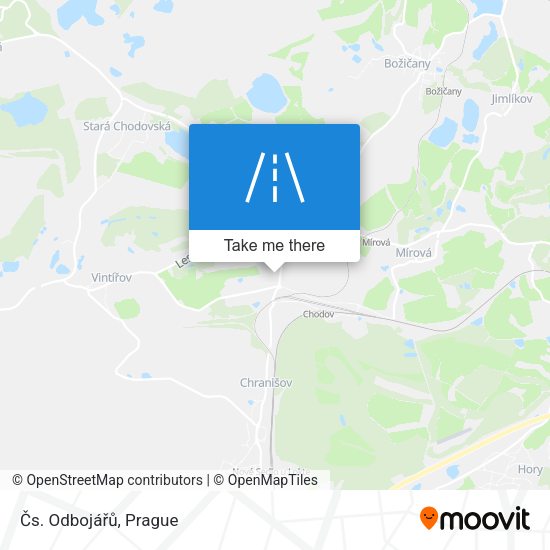 Čs. Odbojářů map