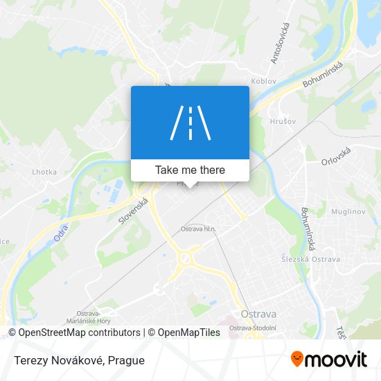 Terezy Novákové map