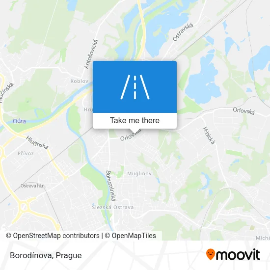 Карта Borodínova