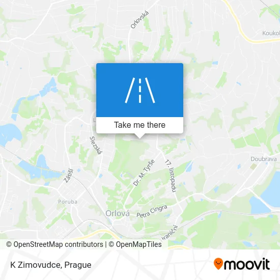 Карта K Zimovudce