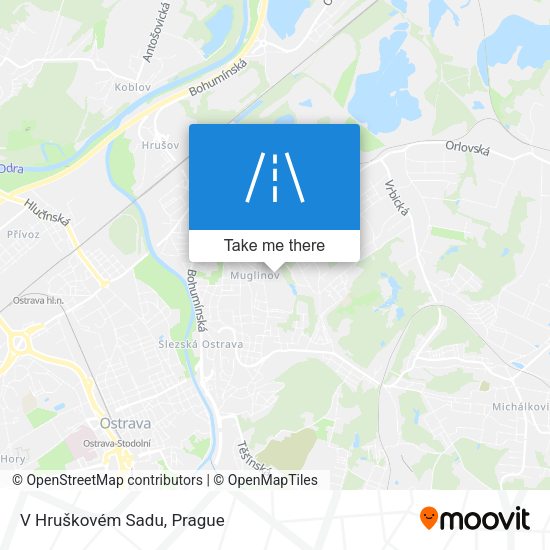 V Hruškovém Sadu map