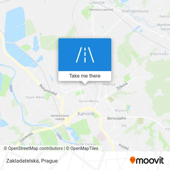 Карта Zakladatelská