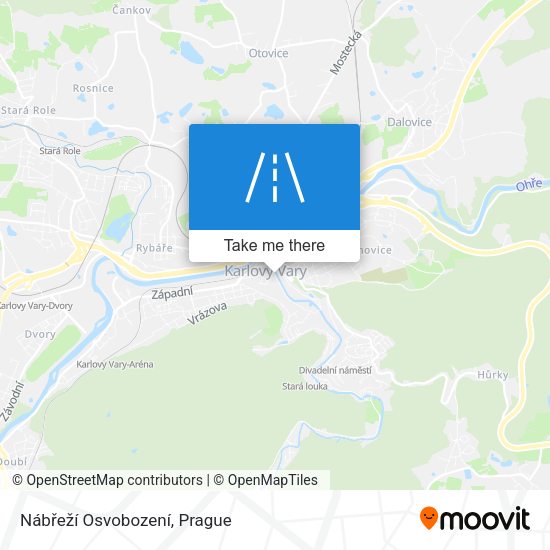 Nábřeží Osvobození map