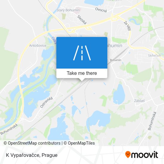 K Vypařovačce map