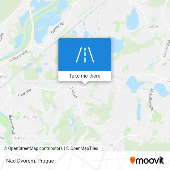 Карта Nad Dvorem