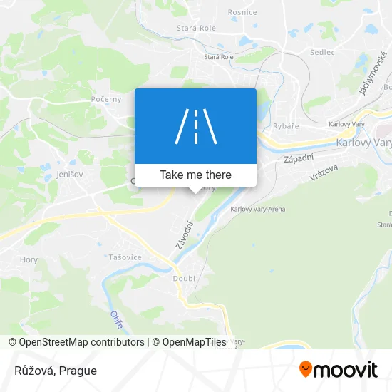 Карта Růžová