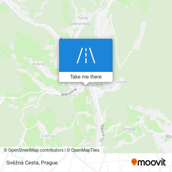 Sněžná Cesta map