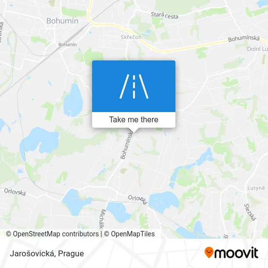 Карта Jarošovická