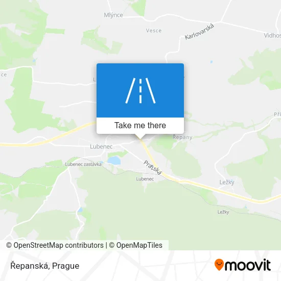 Карта Řepanská