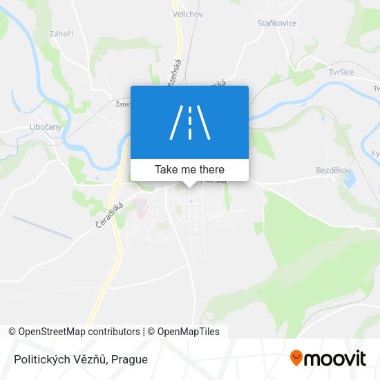 Politických Vězňů map