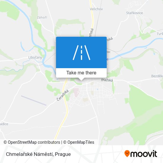 Chmelařské Náměstí map
