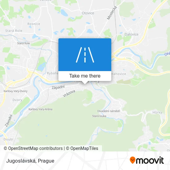 Карта Jugoslávská