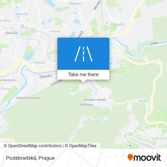 Карта Poděbradská