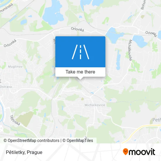 Карта Pětiletky