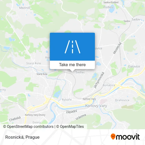 Карта Rosnická