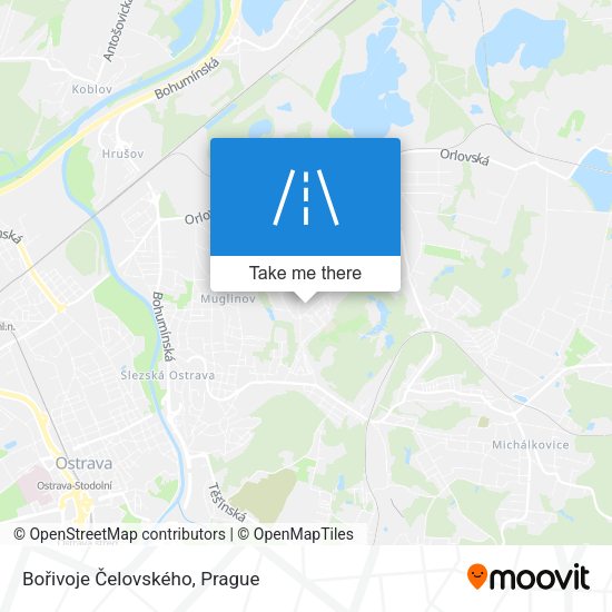 Bořivoje Čelovského map