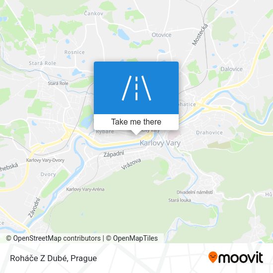 Roháče Z Dubé map