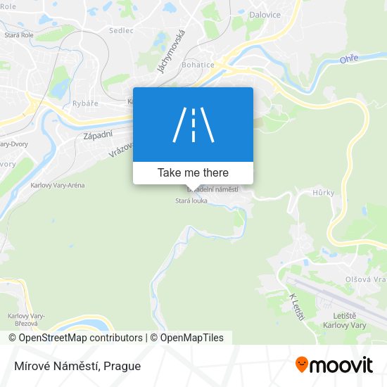 Mírové Náměstí map