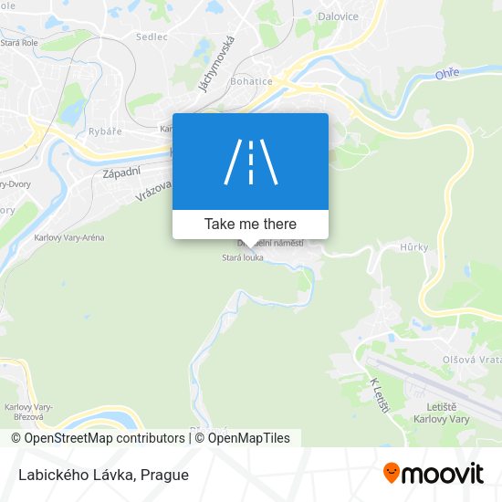 Карта Labického Lávka