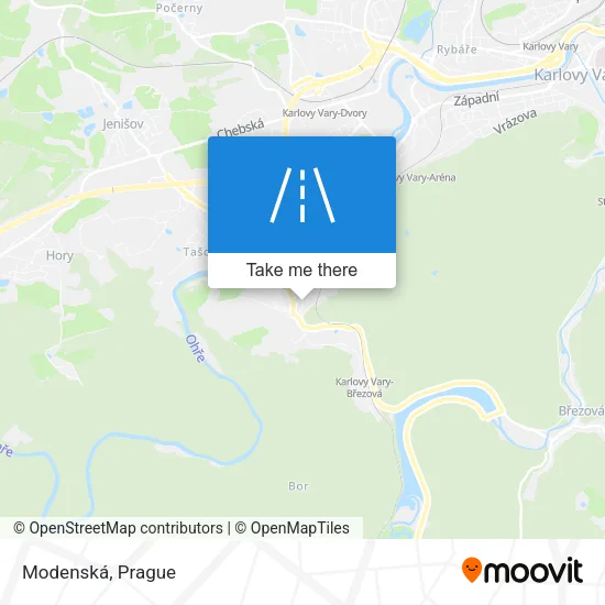 Карта Modenská